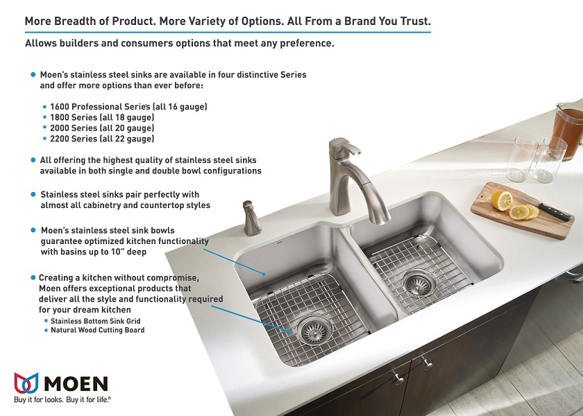 moen g222174 2200 kitchen sink